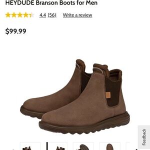 HEY DUDE Branson Boots Size 14